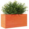 vidaXL Vaso/floreira de jardim 90x40x45,5 cm pinho maci&ccedil;o castanho mel