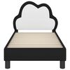vidaXL Estrutura de Cama para Crian&ccedil;a com Cabeceira Preto 70 x 140 cm