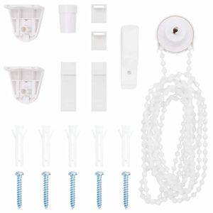 vidaXL 19 pe&ccedil;as de acess&oacute;rios para estores de 18 mm