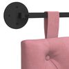 vidaXL Cabeceira Suspensa Rosa 210 x 55 x 7 cm Veludo