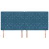 vidaXL Cabeceira com cabeceira Azul Escuro 200 cm Couro Sint&eacute;tico