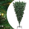 vidaXL &Aacute;rvore de Natal Artificial Pr&eacute;-iluminada de Cabe&ccedil;a para Baixo com Conjunto de Bolas
