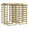 vidaXL P&eacute;rgolas com telhados 4 pcs pinho impregnado 100x90x200 cm