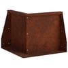 vidaXL Muro de Conten&ccedil;&atilde;o 50 x 50 x 30 cm A&ccedil;o Corten Ferro Enferrujado