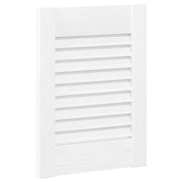 vidaXL Portas de arm&aacute;rio 2 pcs design de persiana 39,5x29,5 cm branco