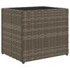 vidaXL Vaso/floreira de jardim 2 pcs 36x30x32 cm vime PE cinzento