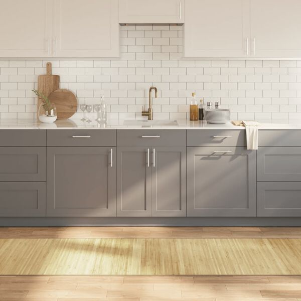 vidaXL Tapete retangular 70x400 cm bambu cor natural clara