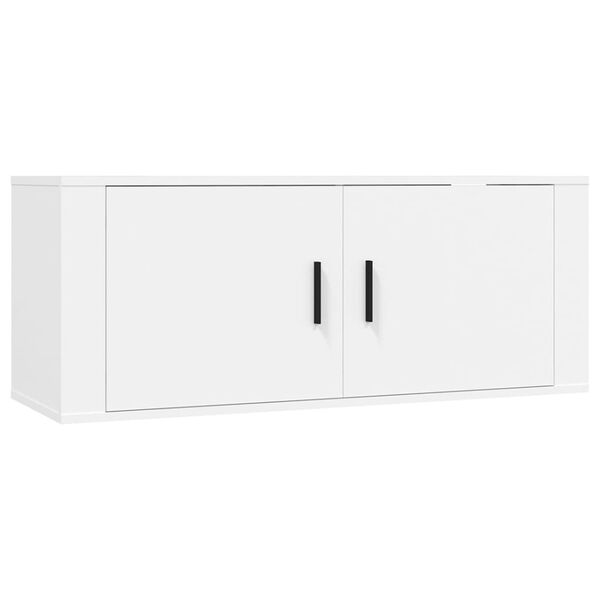 vidaXL Móveis de TV de parede 2 pcs 100x34,5x40 cm branco
