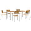 vidaXL Conjunto de Jantar para Exterior 7 unid. 200 x 90 x 75 cm