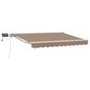 vidaXL Estrutura de Toldo Manual com LEDs 4,5 &times; 3,5 m