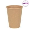 vidaXL Copos de caf&eacute; de papel 1000 pcs 12oz 300ml castanho