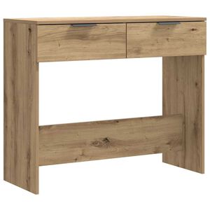 vidaXL Mesa consola 90x36x75 cm derivados madeira carvalho artisiano