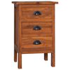vidaXL Mesa de cabeceira 40x35x60 cm madeira de teca maci&ccedil;a