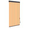 vidaXL Estore de rolo para exterior 80x250 cm branco e laranja