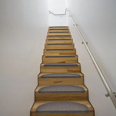 Tapete para escadas, cor moca, 15 peças 64,5 x 25,5 cm