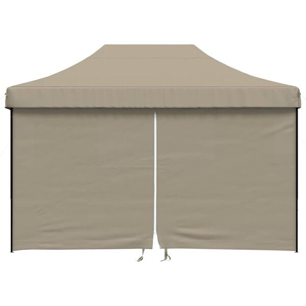 vidaXL Tenda de Festa Cinzento-acastanhado 279 x 410 x 315 cm