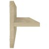 vidaXL Estantes de parede 2pcs 60x11,5x18 cm contrapl. carvalho sonoma