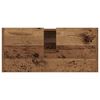 vidaXL Arm&aacute;rio de Banheiro com porta Madeira Antiga 63 x 29 x 55 cm