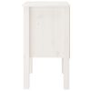 vidaXL Mesas de cabeceira 2 pcs 40x35x61,5 cm pinho maciço branco