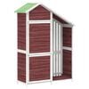 vidaXL Abrigo p/ ferramentas jardim 120x53,5x170 cm pinho maci&ccedil;o moca