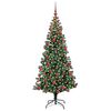 vidaXL &Aacute;rvore de Natal Artificial Pr&eacute;-iluminada Verde 180 cm