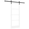 vidaXL Porta Deslizante ORKDAL Branco e Preto 83 x 202 cm