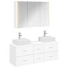 vidaXL Conjunto de M&oacute;veis para Banheiro 4 unid. Branco