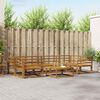 vidaXL Conjunto de Sof&aacute;s para Exterior 7 pcs Natural