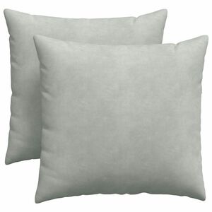 vidaXL Travesseiros de Sof&aacute; 2 pcs Cinzento-claro 45 x 45 cm