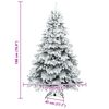 vidaXL &Aacute;rvore de Natal Artificial Articulada Nevado Flocked Branco