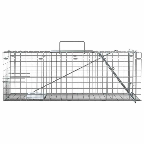 vidaXL Armadilha para Animais Antracite 61 x 20 x 21,5 cm A&ccedil;o