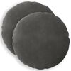 vidaXL Capa almofada 2 pcs HEERLEN Cinzento-Escuro &Oslash; 60 cm Veludo