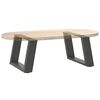 vidaXL P&eacute;s para mesa de centro em forma de U, 2 pe&ccedil;as, antracite, 50x(30-31) cm, a&ccedil;o