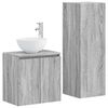 vidaXL Conjunto de M&oacute;veis para Banheiro 2 unid. Sonoma cinzento