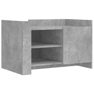 vidaXL Mesa de centro 80x50x50 cm derivados de madeira cinza cimento