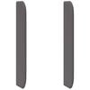 vidaXL Orelha de Cabeceira Cinzeto 80 x 16 x 4 cm PVC
