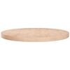 vidaXL Tampo de mesa redondo &Oslash;80x4 cm carvalho maci&ccedil;o n&atilde;o tratado