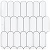 vidaXL Azulejo de Pena 20 pcs Branco e Cinza 30 x 30 cm