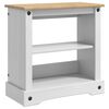 vidaXL Suporte para Aqu&aacute;rio CORONA Branco e marrom 60,5 x 30 x 60 cm