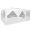 vidaXL Tenda de Festa Branco 600 x 400 x 266 cm Polietileno