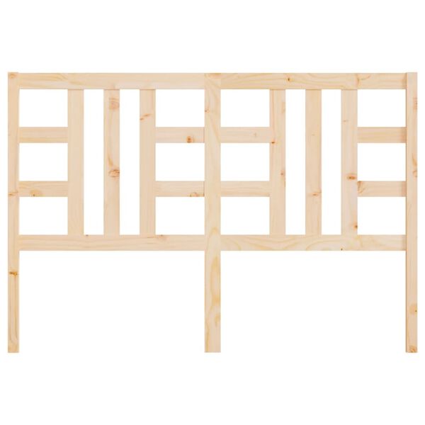 vidaXL Cabeceira de cama 141x4x100 cm pinho maci&ccedil;o