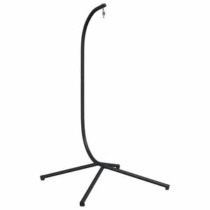 vidaXL Suporte para Cadeira Suspensa Ovo sem Cesto Antracite A&ccedil;o (Apenas Base de Suporte)