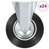 vidaXL 24 pcs Fixed Casters 200 mm