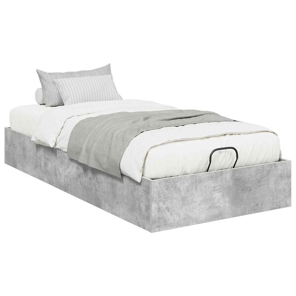 vidaXL Estrutura de Cama Ottoman Cinzento Concreto 100 x 200 cm
