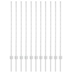 vidaXL Poste de Cerca Embutido 11 unid. Prateado 160 cm