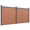 vidaXL Painel de veda&ccedil;&atilde;o 353x186 cm WPC castanho