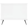 vidaXL Mesa de centro 90x50x40 cm madeira processada branco brilhante