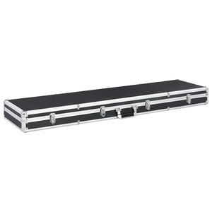 vidaXL Estojo para arma 134x35x12 cm alum&iacute;nio preto