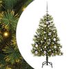 vidaXL &Aacute;rvore de Natal Artificial Articulada com Cones Verde 120 cm