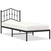 vidaXL Estrutura de cama com cabeceira 90x200 cm metal preto